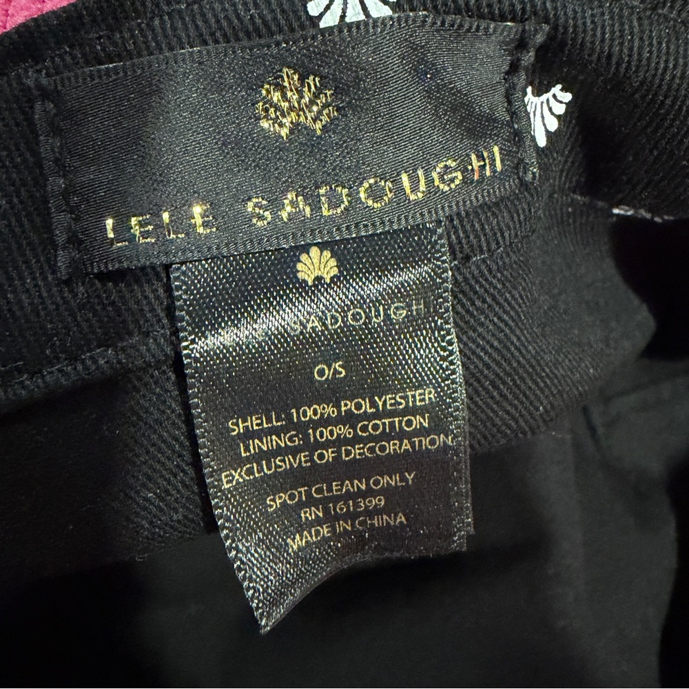 NWT Lele Sadoughi Pink Corduroy Bucket Hat. So cute!! With Striped Dust Bag - Picture 8 of 12